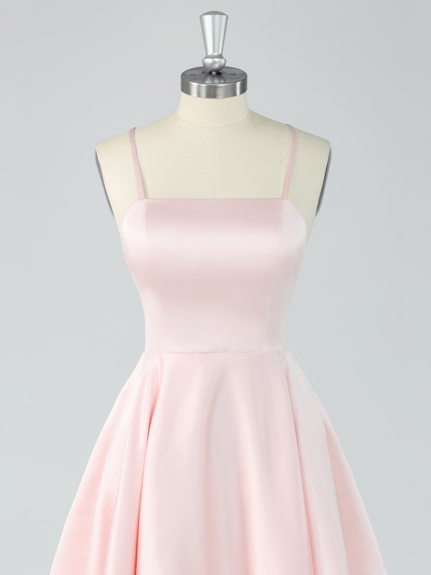 Avenix Spaghetti Straps Sleeveless A-Line Mini Homecoming Dresses with Pockets