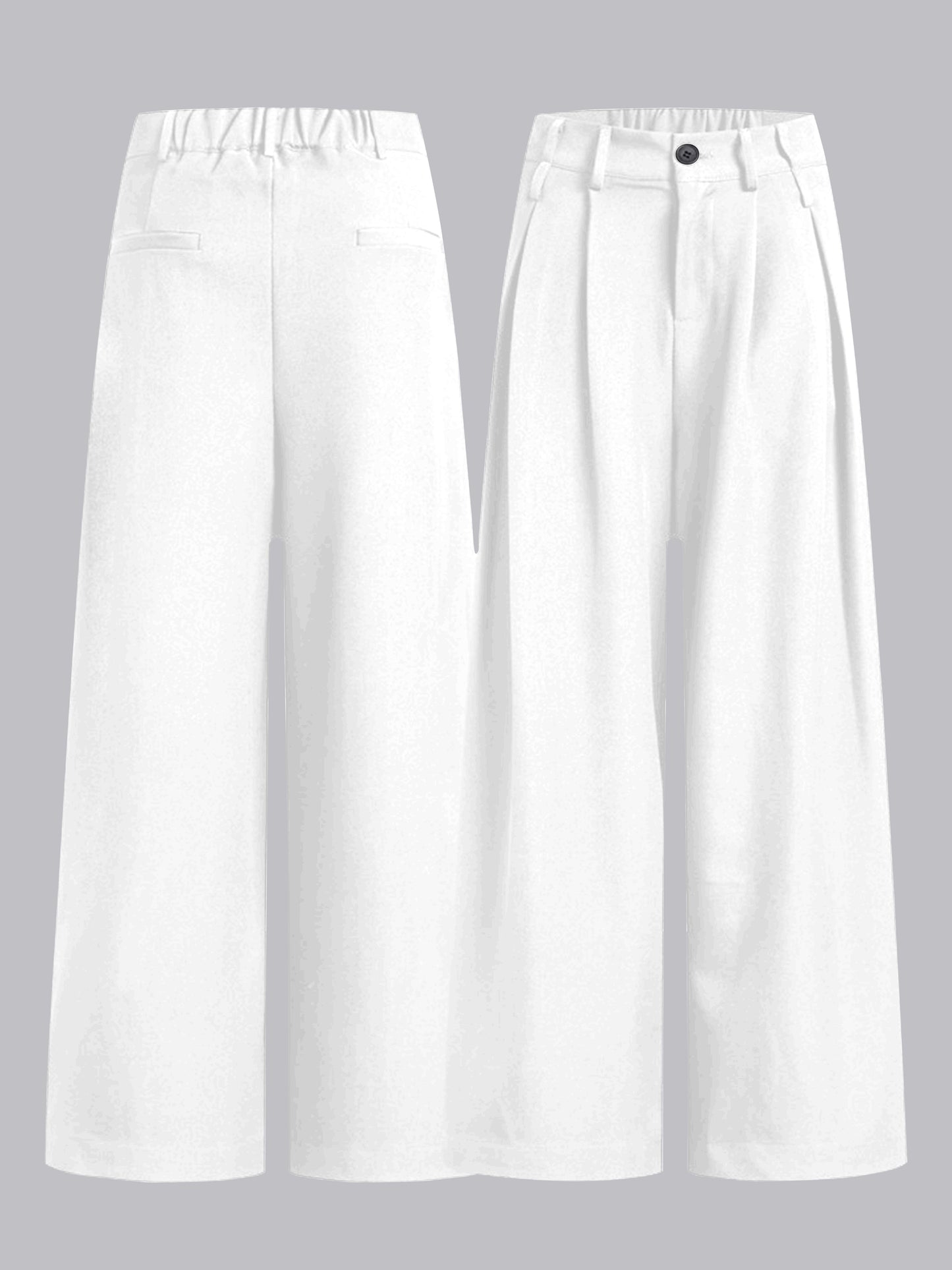Modern Men's Solid Loose Fit Wide Leg Pants