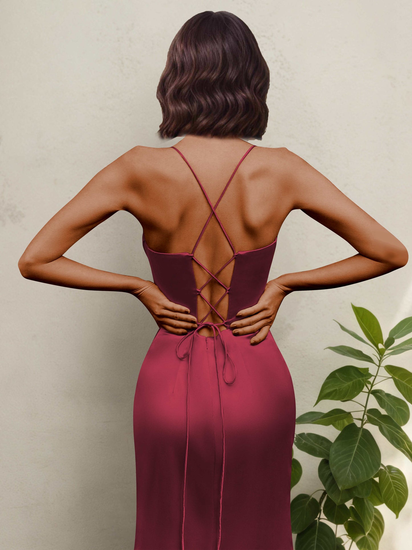 Olira Gorgeous Corset Sweetheart Neckline Satin Gown with Lace Up