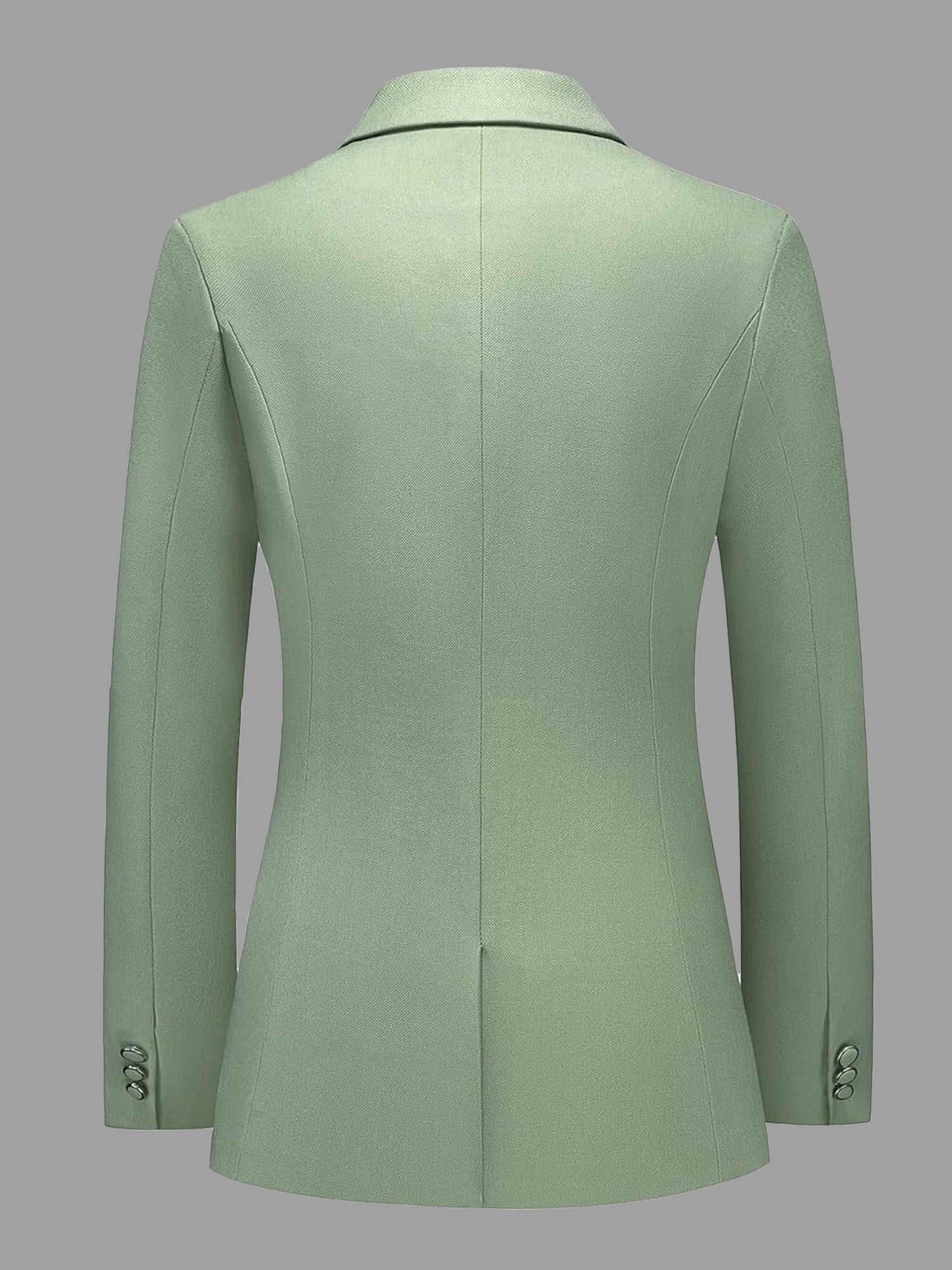 One Button Notch Lapel Women's 2 Pieces Blazer and Pants Suit Set