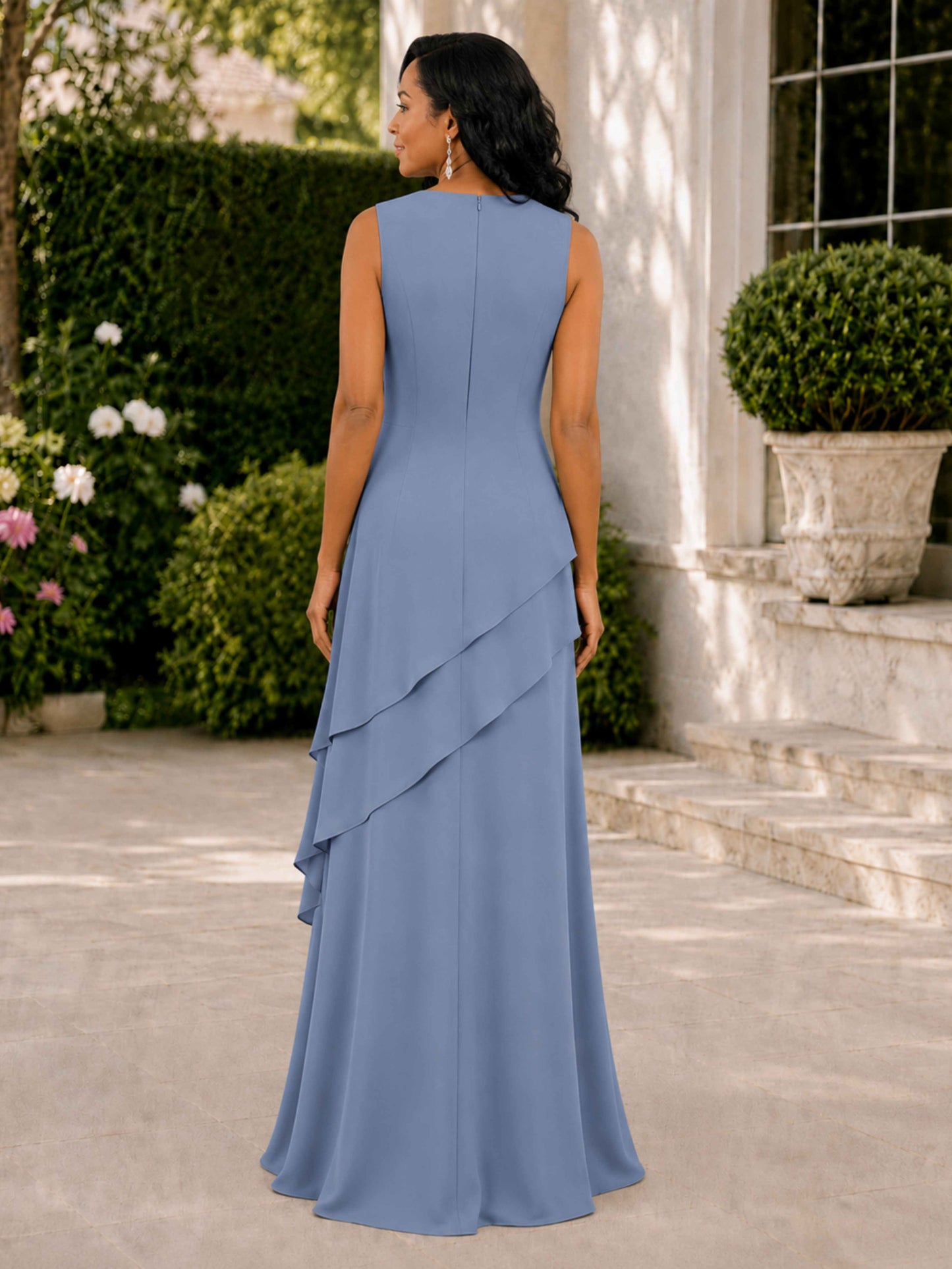 Taliah Two Pieces Floor Length Mother of the Bride Dress with Ruffles
