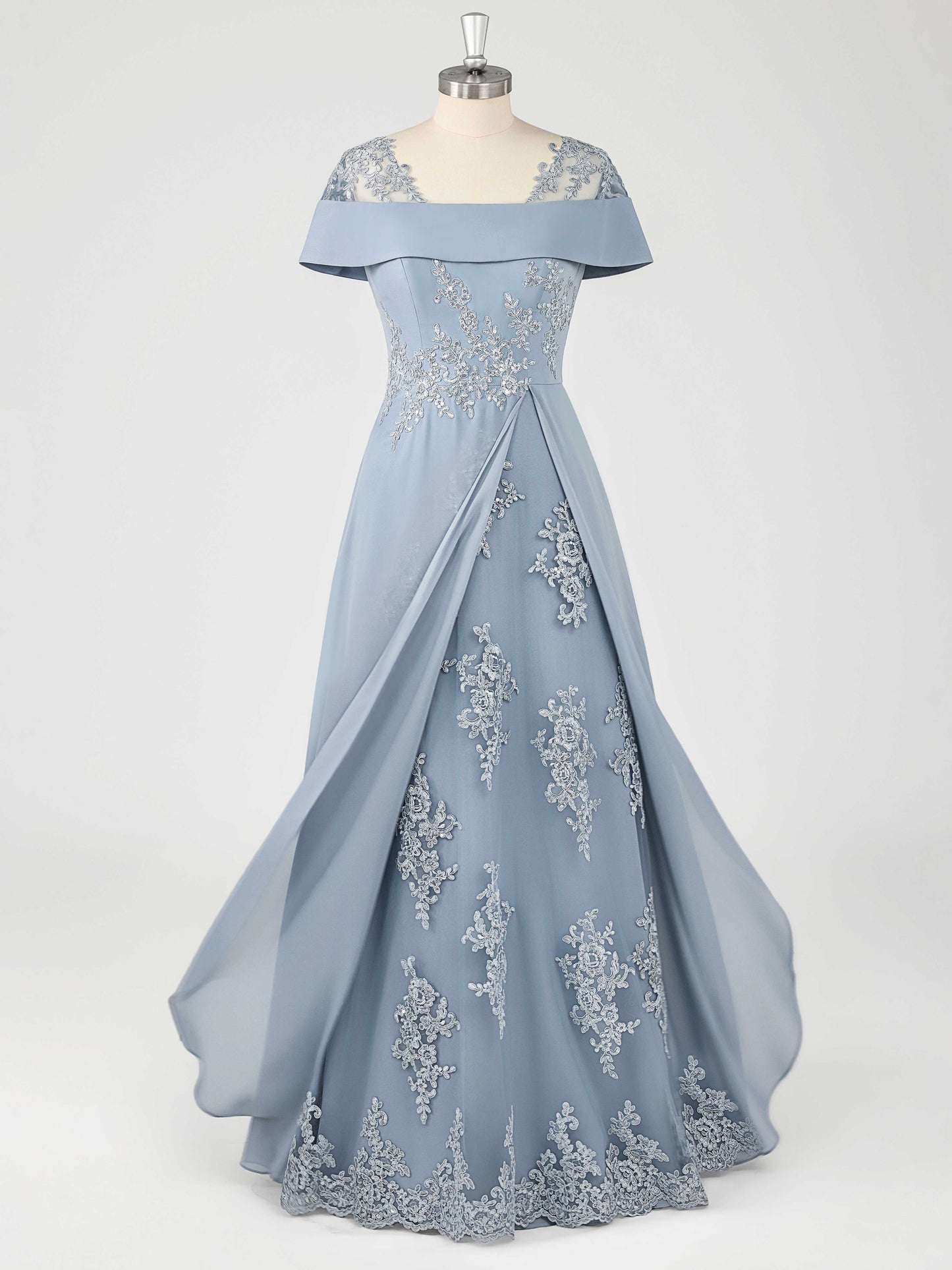 Tatiana Delicate A-Line Off the Shoulder Lace Chiffon Mother of the Bride Dresses