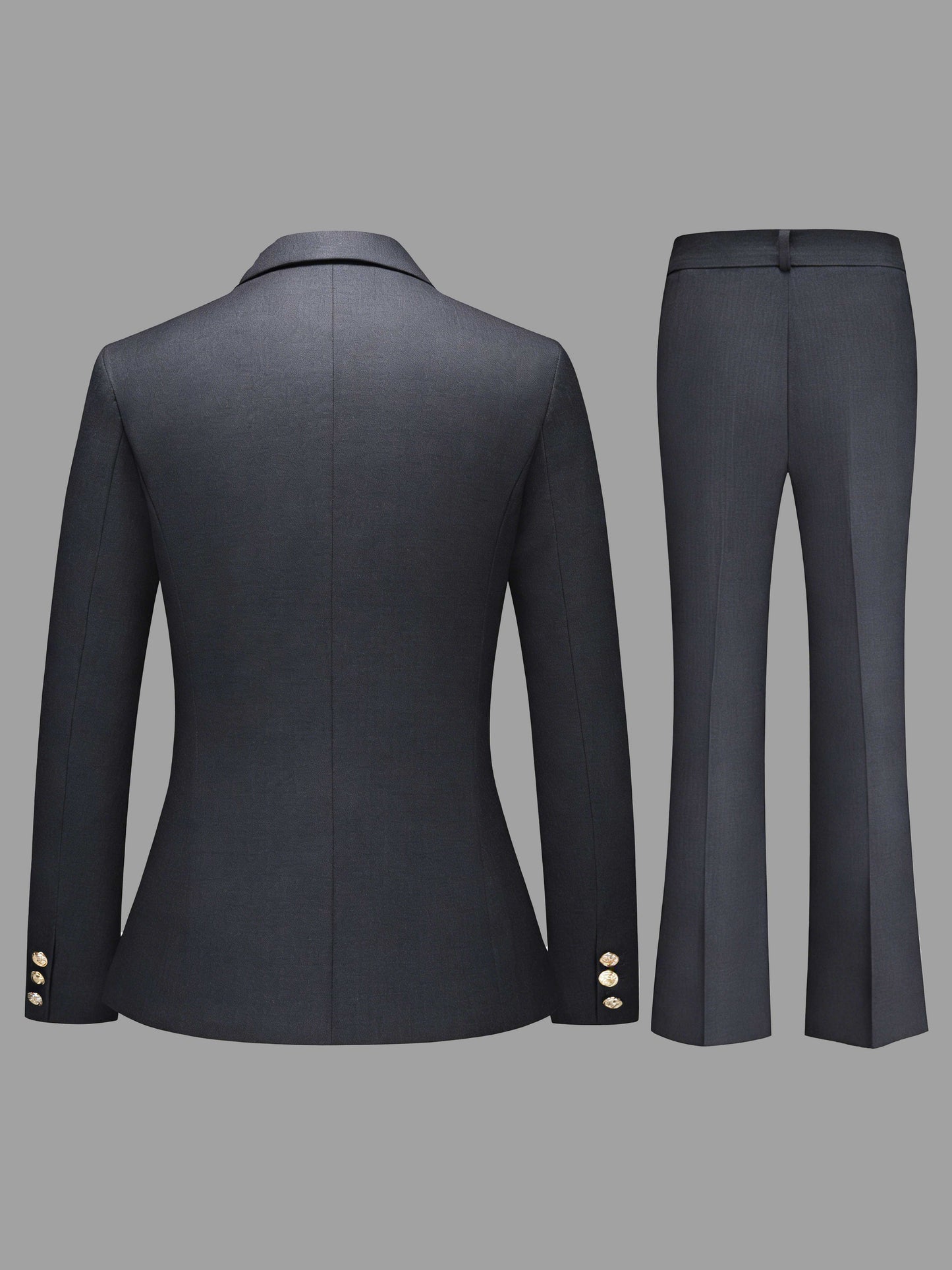 Womens 2 Piece Formal Suit Set Three Button Slim Fit