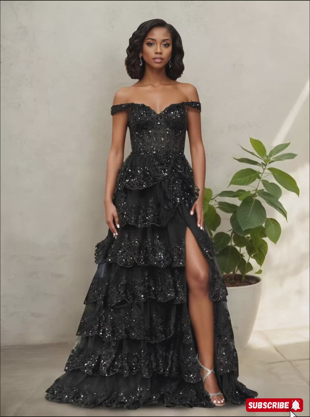Lorena Modern Off The Shoulder Sleeveless Layered Prom Dresses – Cathnina