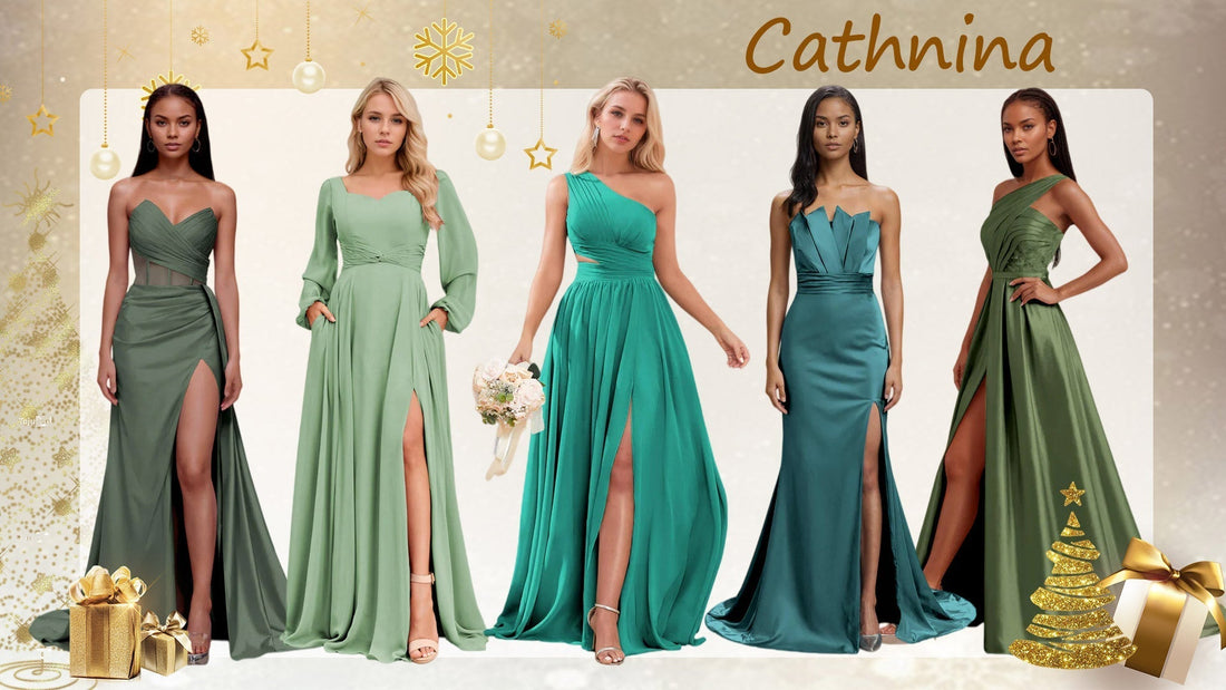 Finding the Perfect Green for Your Christmas Wedding Squad