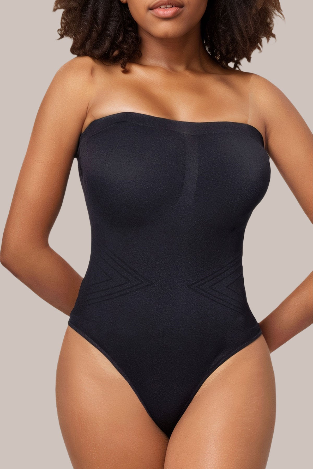 One Piece Strapless Tummy Control Shapewear Bodysuit