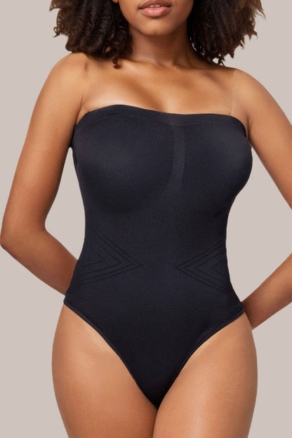 One Piece Strapless Tummy Control Shapewear Bodysuit