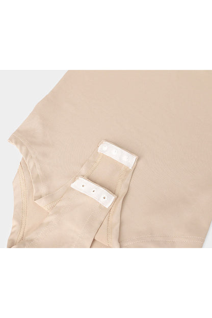 Woman Sleeveless Crew Neck Shapewear Bodysuit
