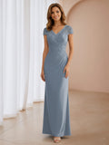 Carina Charming Sheath Pleated Lace Chiffon Mother of the Bride & Groom Dresses