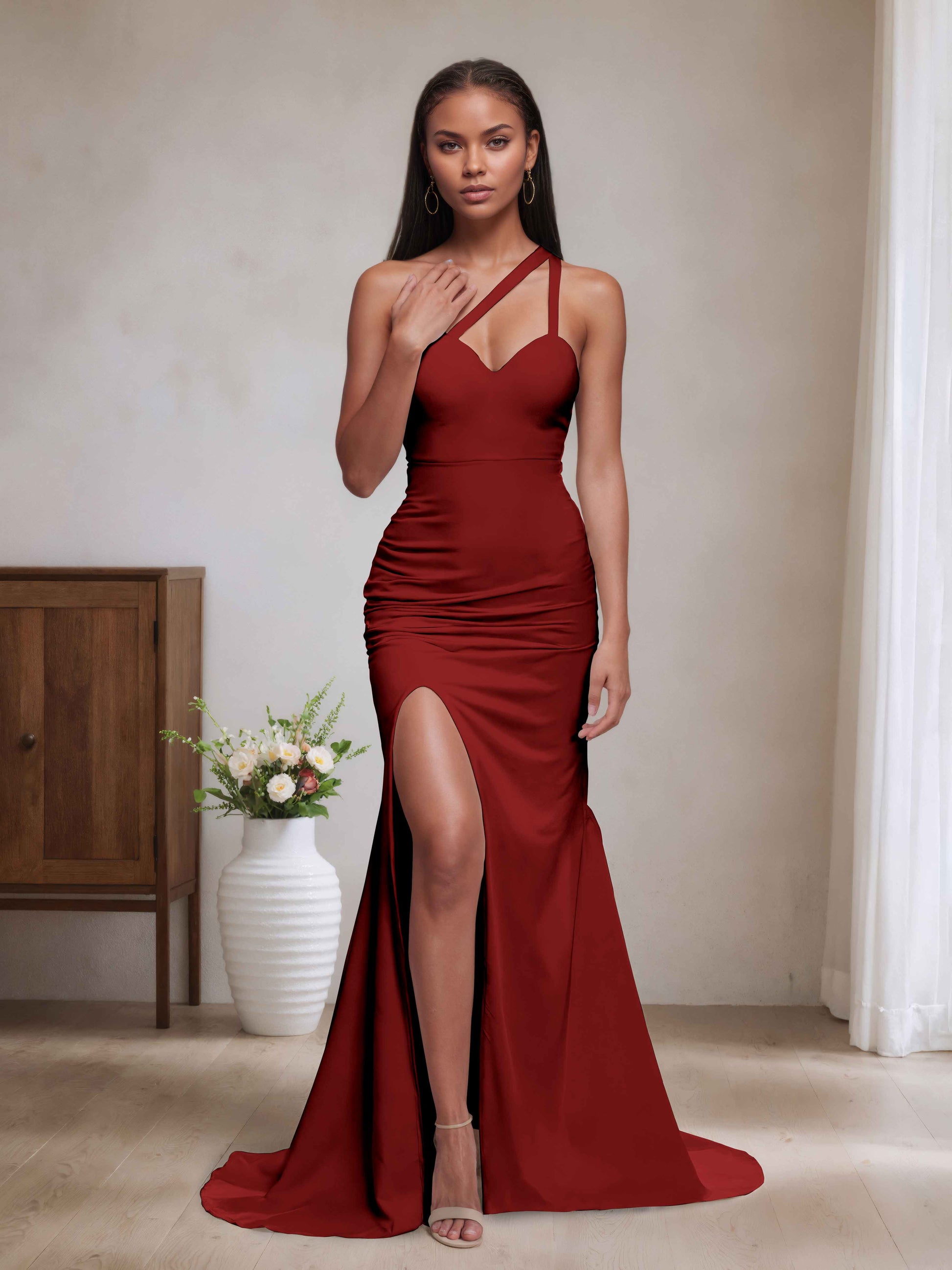 carla bridesmaid dress Carla Floor Length Halter Tulle Bridesmaid Dresses