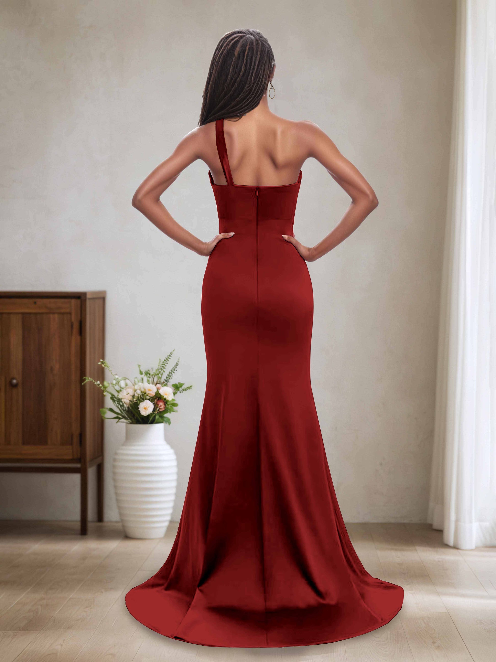 Carla Sexy One Shoulder Sleeveless Long Bridesmaid Dresses Cathnina Carla Sexy One Shoulder Sleeveless Long Bridesmaid Dresses Cathnina