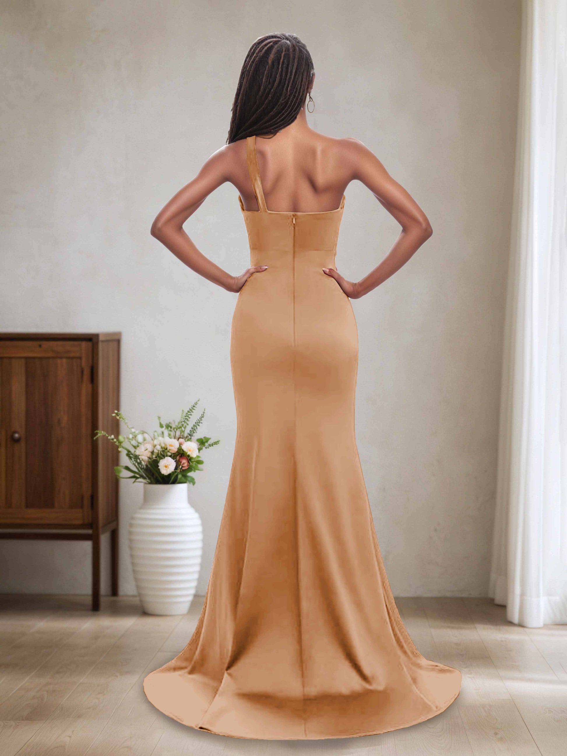 Carla Sexy One Shoulder Sleeveless Long Bridesmaid Dresses Cathnina Carla Sexy One Shoulder Sleeveless Long Bridesmaid Dresses Cathnina