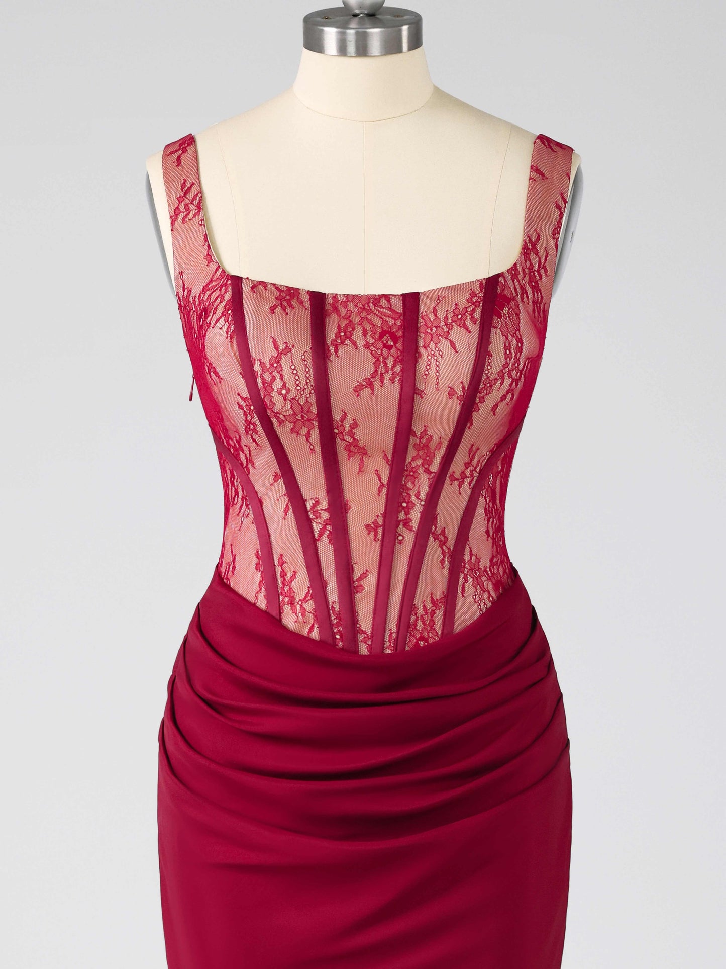 Cessara Lace Appliqued Corset Fitted Mini Homecoming Dress for Party