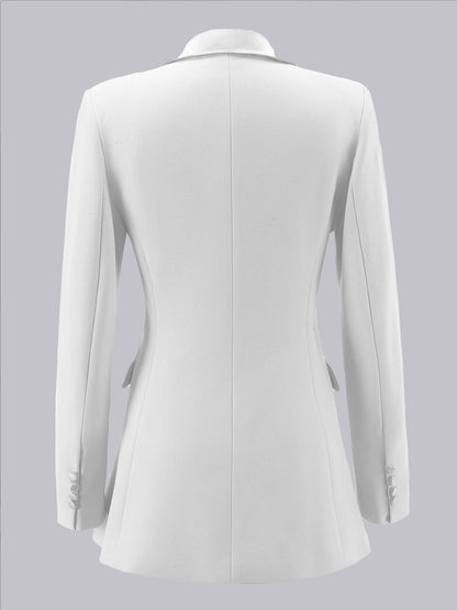 Classic Notch Lapel Double Breasted Women's Formal Blazer