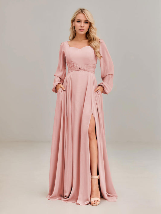 Dusty Rose Bridesmaid Dresses | Elegance Meets Romance at Cathnina Dusty Rose Bridesmaid Dresses | Elegance Meets Romance at Cathnina