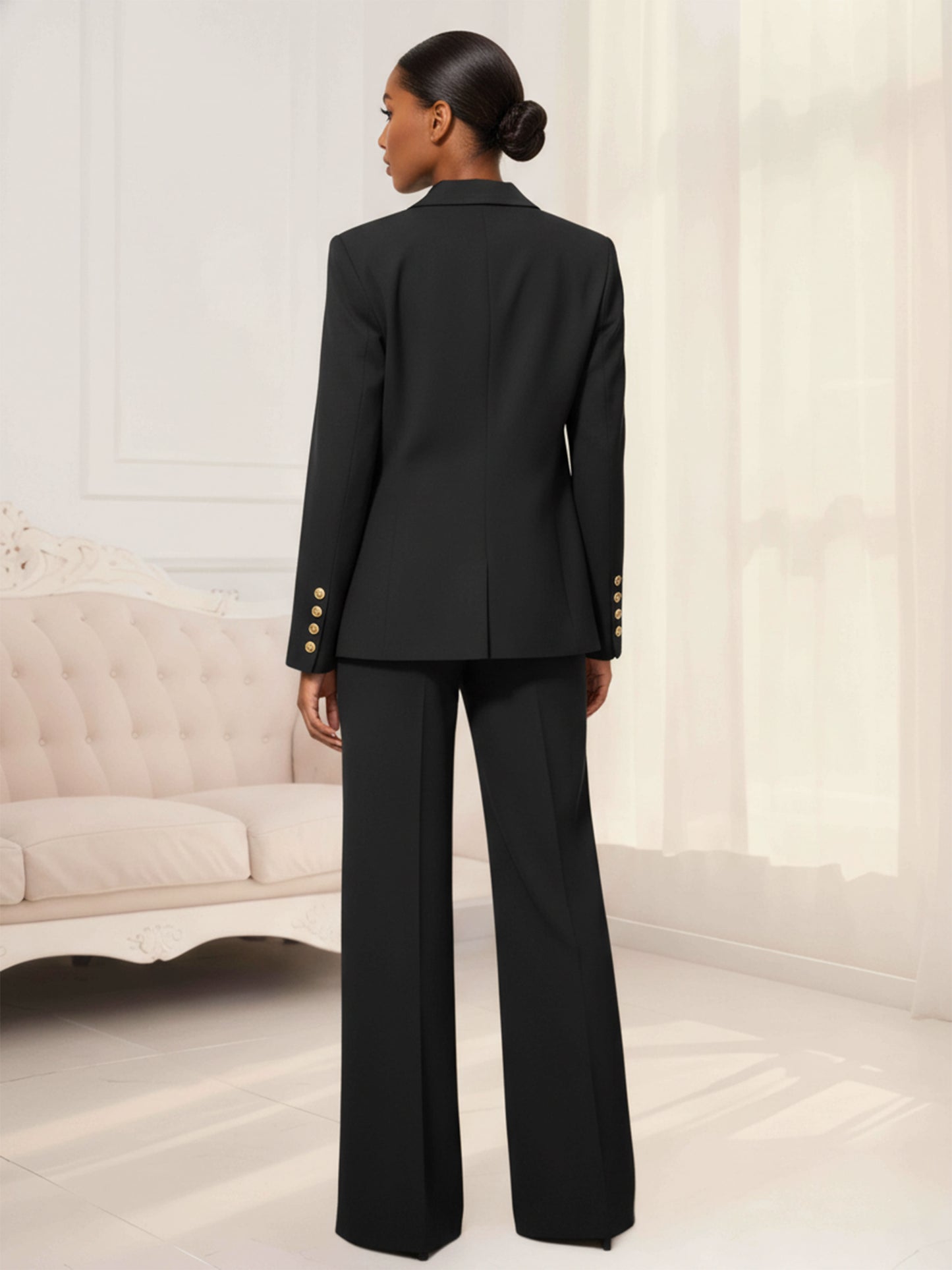 Enchanting Peak Lapel Single-Breasted Women's 2 Pieces Suits