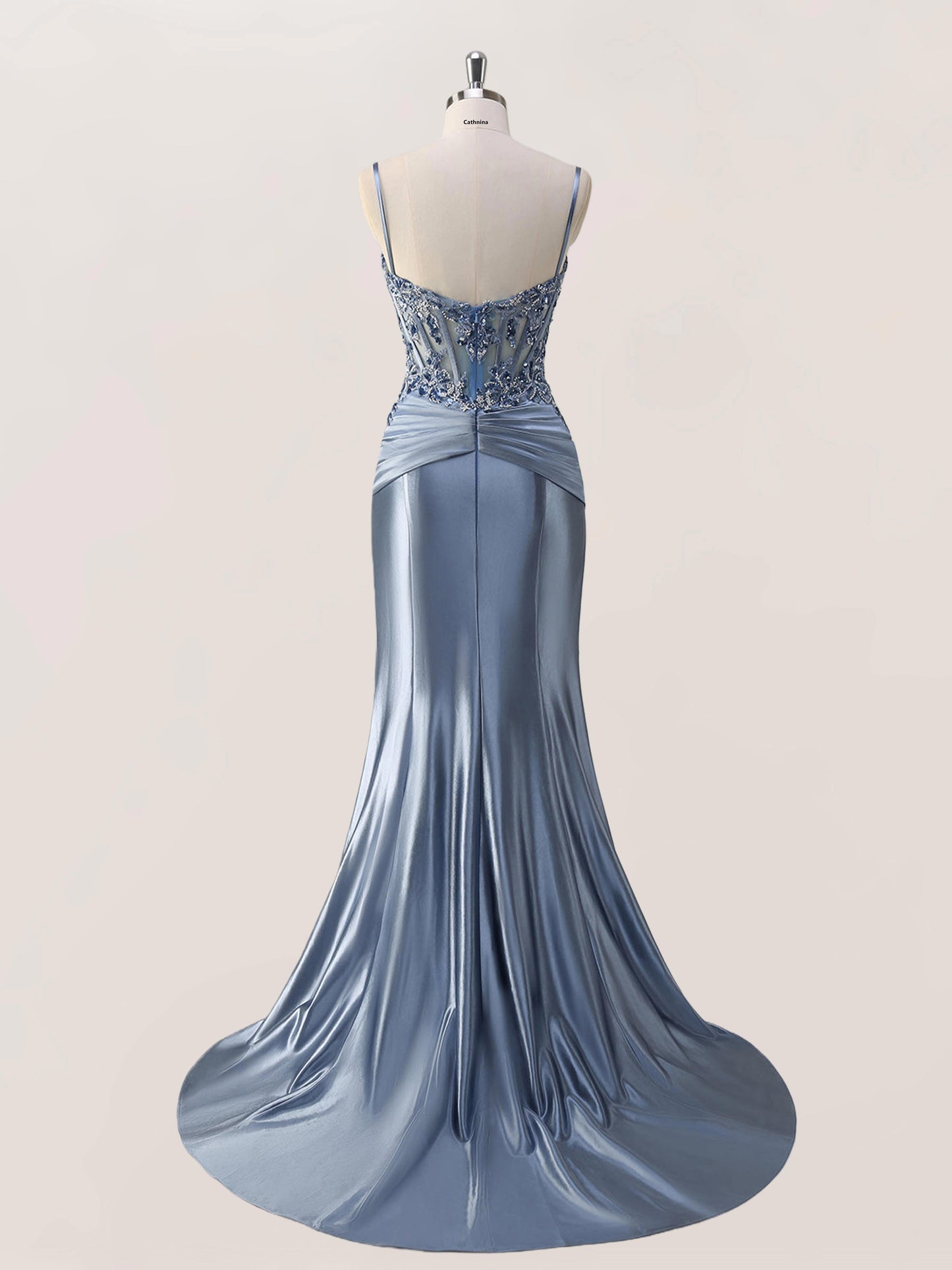 Giona Sparkly Sweetheart Appliqued Long Prom Dresses with Beaded