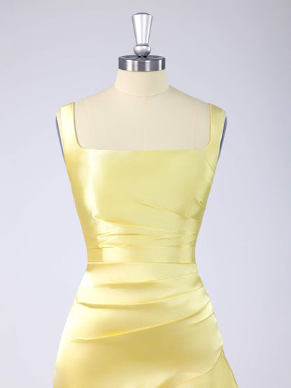 Hailey Sheath Square Neck Sleeveless Short Homecoming Party Dresses