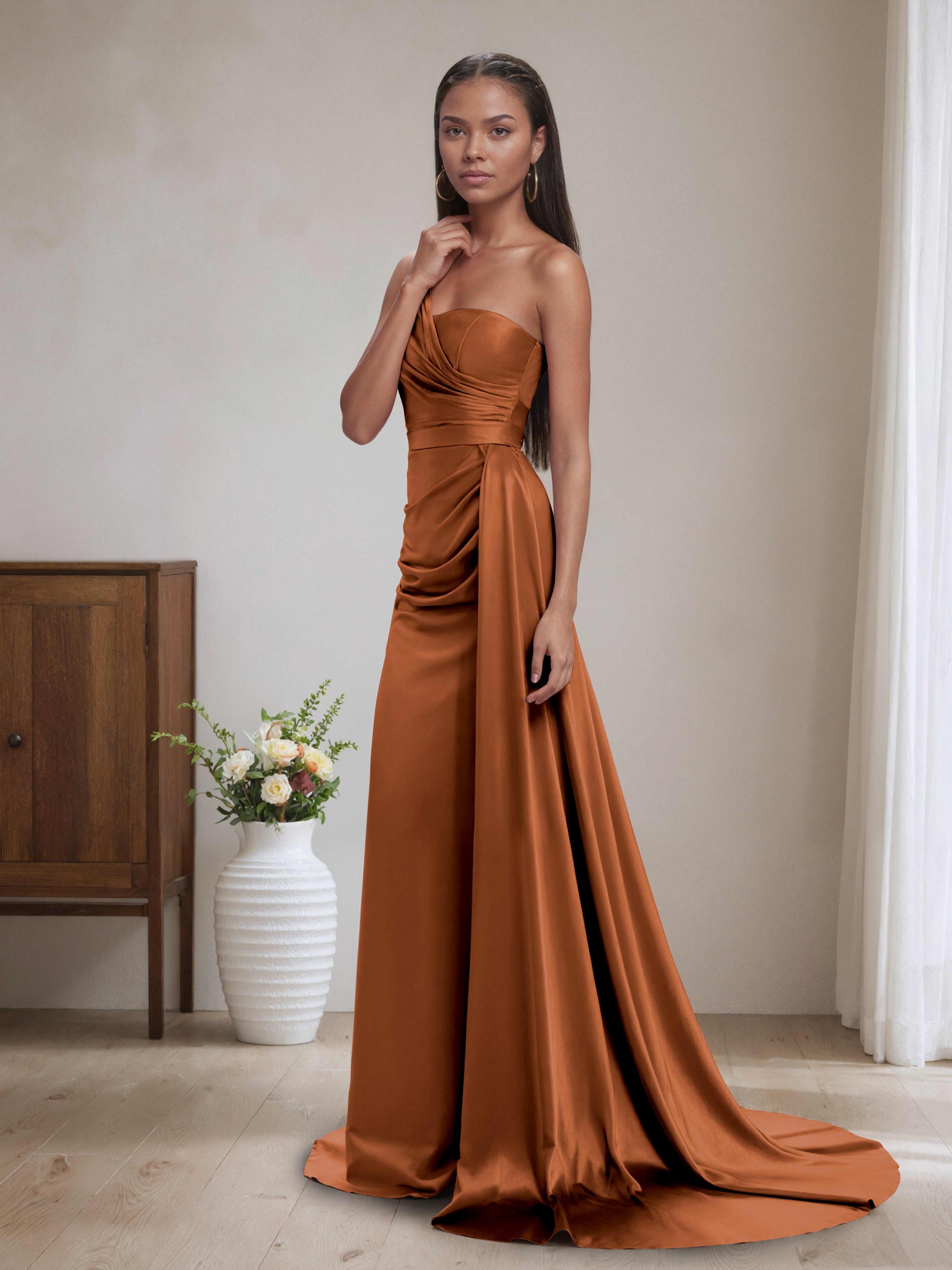 Iona Elegant One Shoulder Unique Mermaid Bridesmaid Dresses Cathnina Iona Elegant One Shoulder Unique Mermaid Bridesmaid Dresses Cathnina