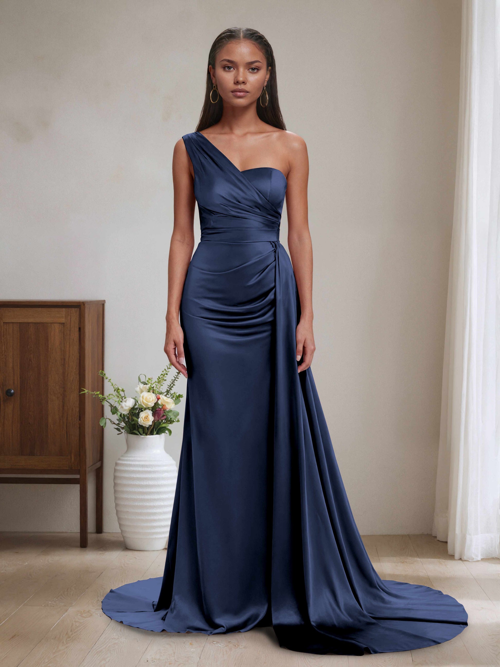 Iona Elegant One Shoulder Unique Mermaid Bridesmaid Dresses Cathnina Iona Elegant One Shoulder Unique Mermaid Bridesmaid Dresses Cathnina