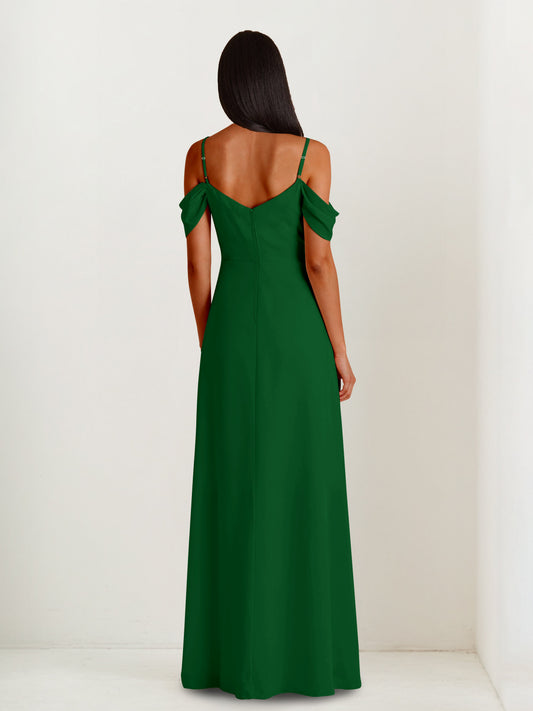 emerald green chiffon bridesmaid dresses Long-Chiffon-Red-Bridesmaid-Dress-Emerald-Green-Prom-Dresses -with-Slit-APD3323-3_1200x.jpg?v=1740842815 main image 0