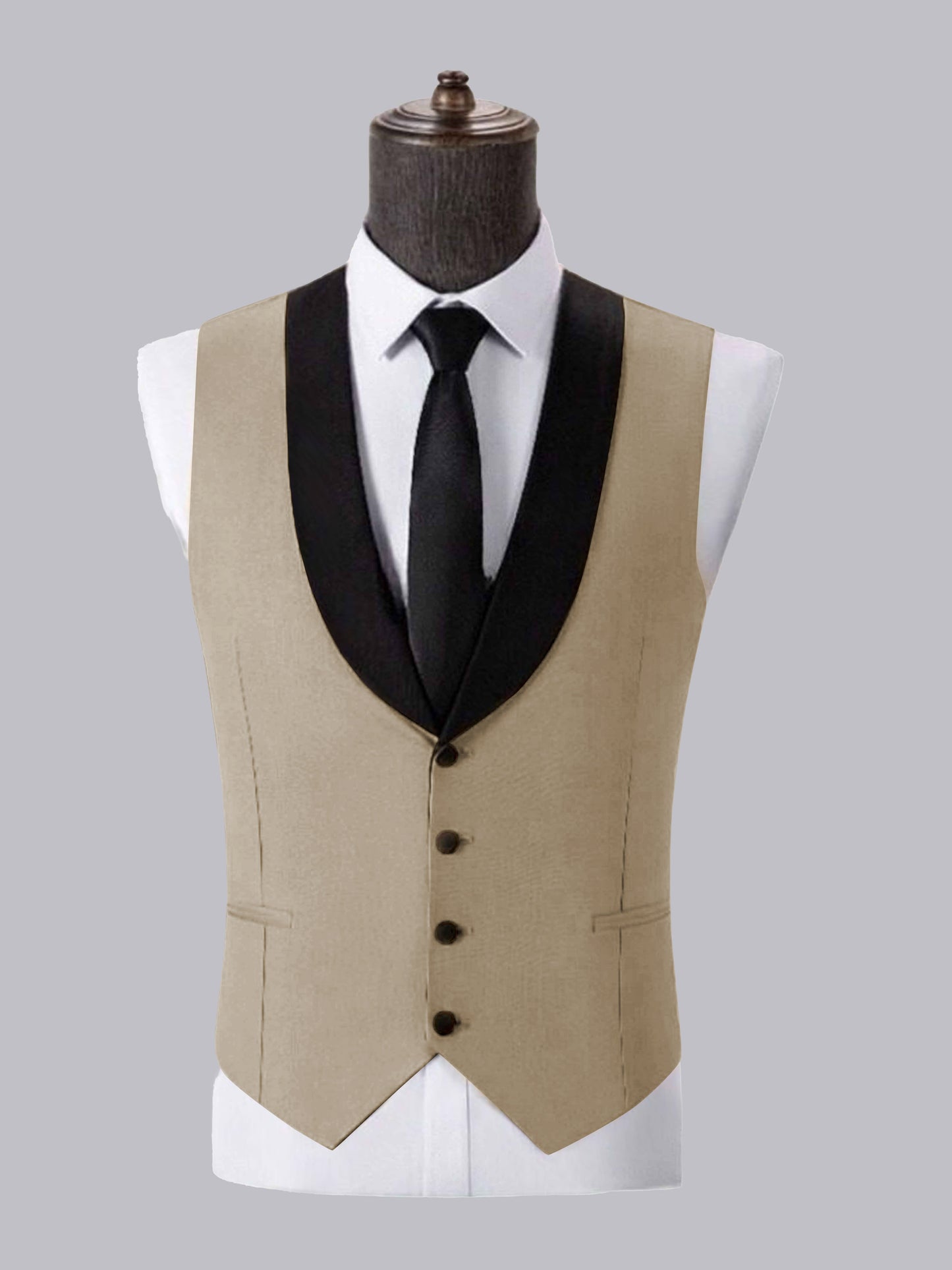 Men's Modern Slim Fit Single Four Buttons Vest