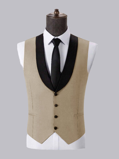 Men's Modern Slim Fit Single Four Buttons Vest