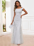 Mireva Elegant Sequins Appliques Long Mermaid Mother of the Bride Dresses