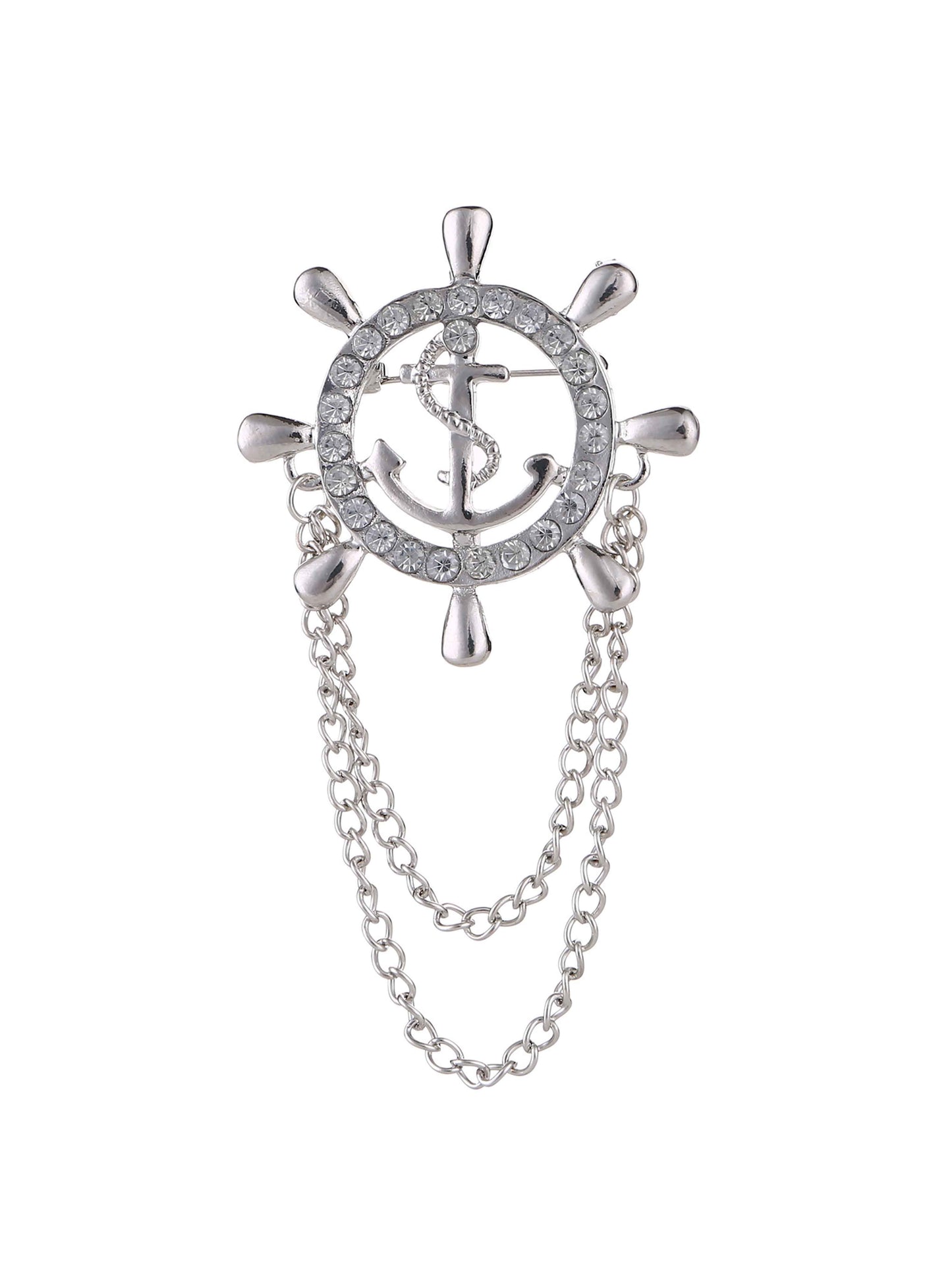 Modern Sliver Men's Brooches & Lapel Pins