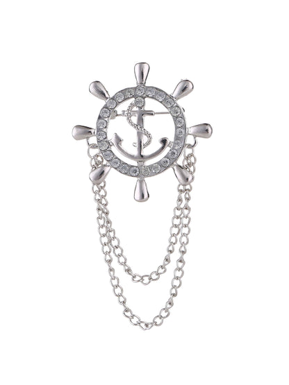 Modern Sliver Men's Brooches & Lapel Pins