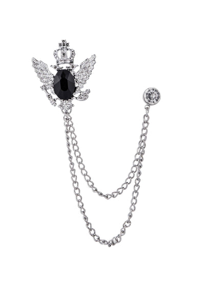 Modern Sliver Men's Brooches & Lapel Pins