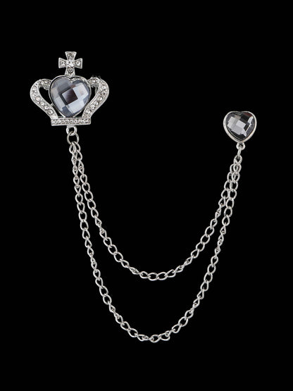 Modern Sliver Men's Brooches & Lapel Pins