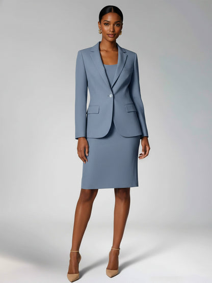 Refined Women's Business Knee Length Suit Dress