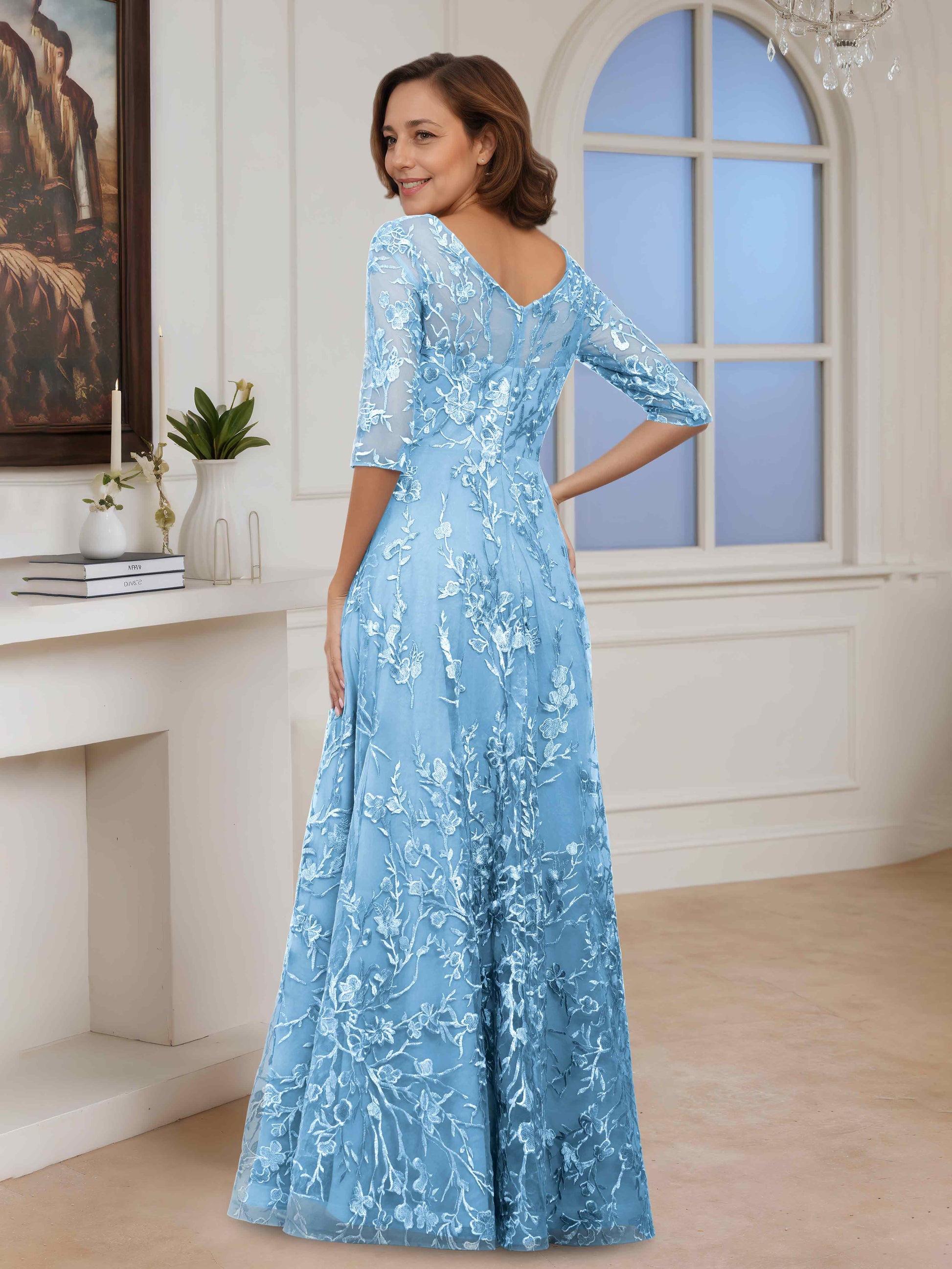 lace dress patterns for mother of the bride Ultra gorgeous most Demanding new Vince Lace Embellished Mother Of The Bride Evening dress 2022-23