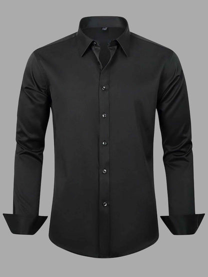 Men's Stretch Non-Iron Dress Shirt for Wedding & Prom