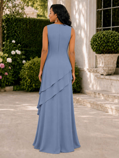 Taliah Two Pieces Floor Length Mother of the Bride Dress with Ruffles