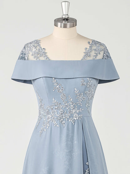 Tatiana Delicate A-Line Off the Shoulder Lace Chiffon Mother of the Bride Dresses