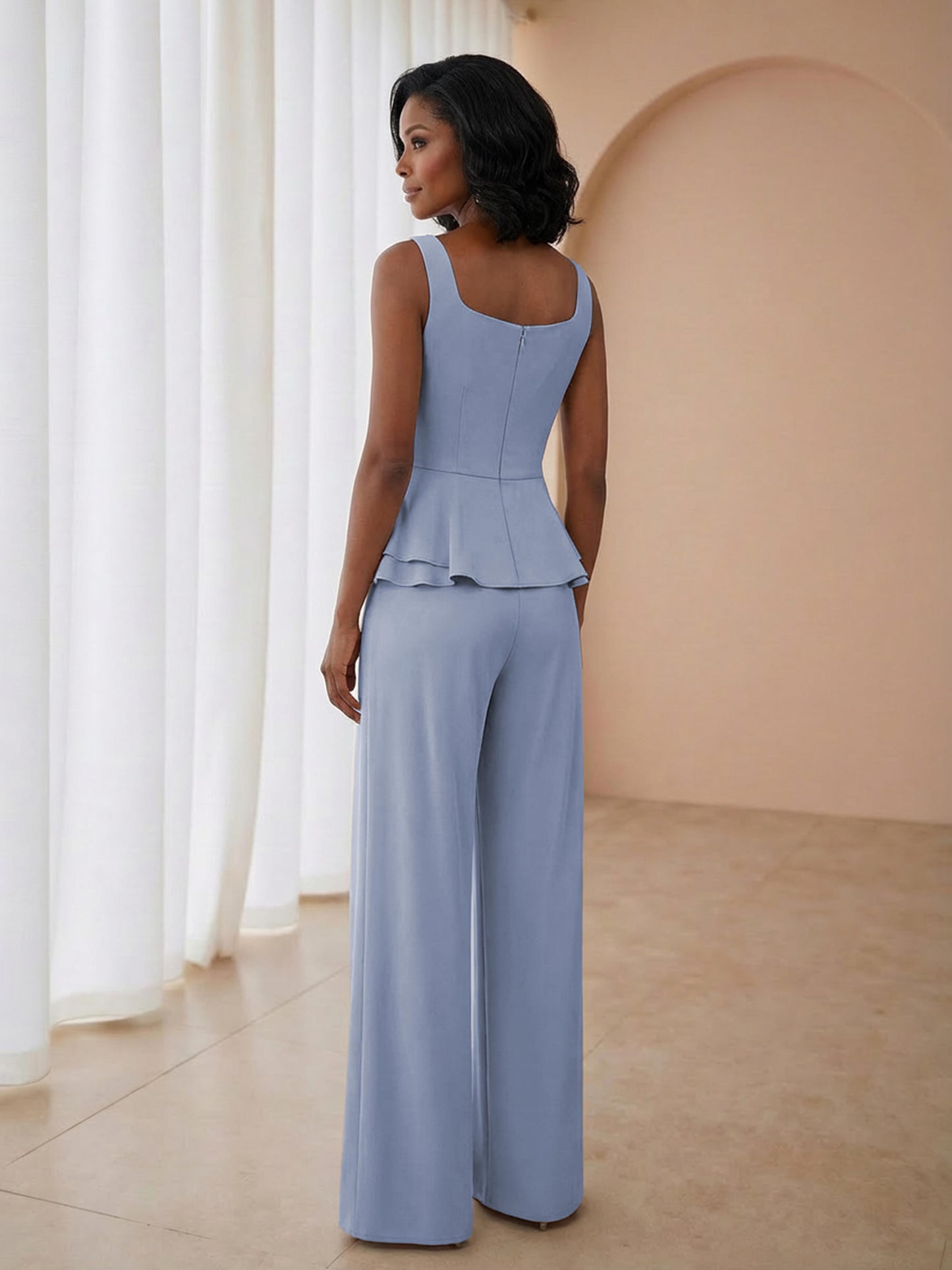 Virelle Elegant Square Three-Pieces Mother of the Bride Dresses