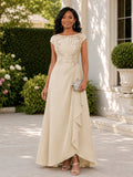 Amelisse A-Line Scoop Lace Appliqued Floor Length Mother of the Bride Dresses