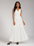 Elegant Women's Business Vest and Skirt 2 Pieces Set