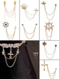Modern Gold Men's Brooches & Lapel Pins